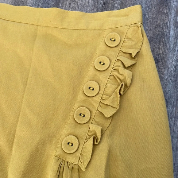 ANTHROPOLOGIE Burlapp Golden Rays Knee Length Skirt - Picture 5 of 10